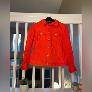 Red medium Talbots denim jacket